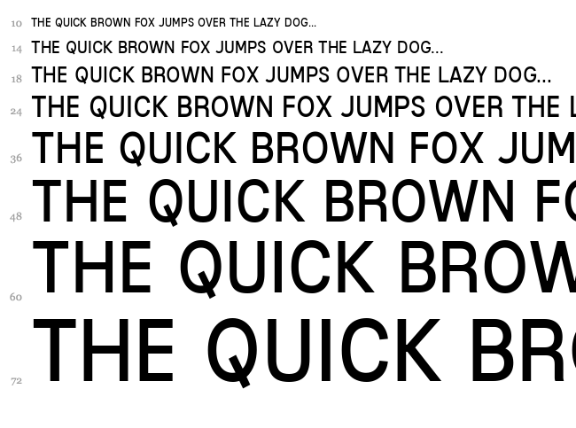 Mixolydian Titling font waterfall
